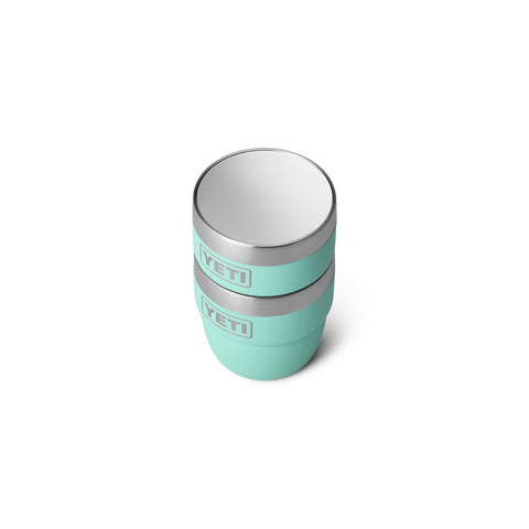 YETI Rambler 4oz stackable cup designed for travel and outdoor use.