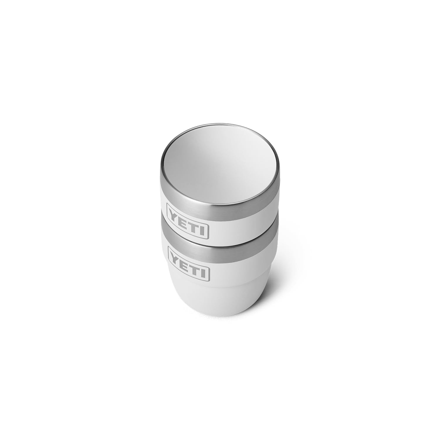 YETI Rambler 4 oz stackable cup keeps your beverage warm for espresso shots.