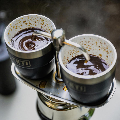Dishwasher-safe YETI Rambler 4 oz cup simplifies cleanup.