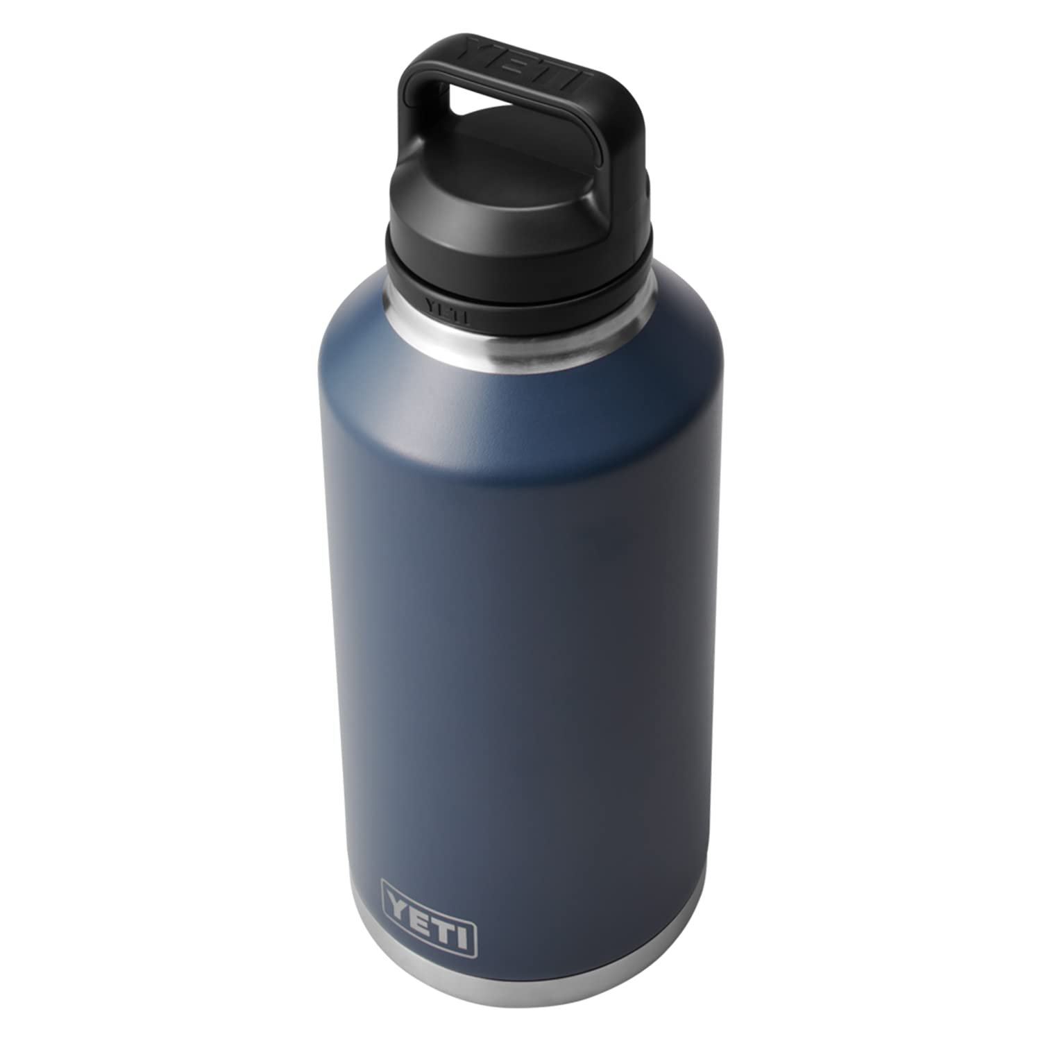 YETI Rambler 64 oz navy with TripleHaul handle for easy transport