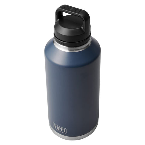 YETI Rambler 64 oz navy with TripleHaul handle for easy transport
