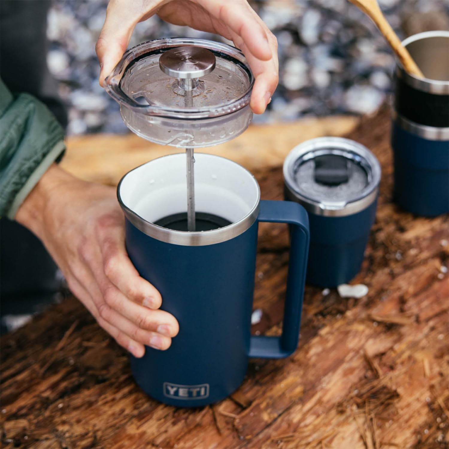 YETI Rambler 64 oz French Press MagSlider-ready option enables easy pitcher conversion