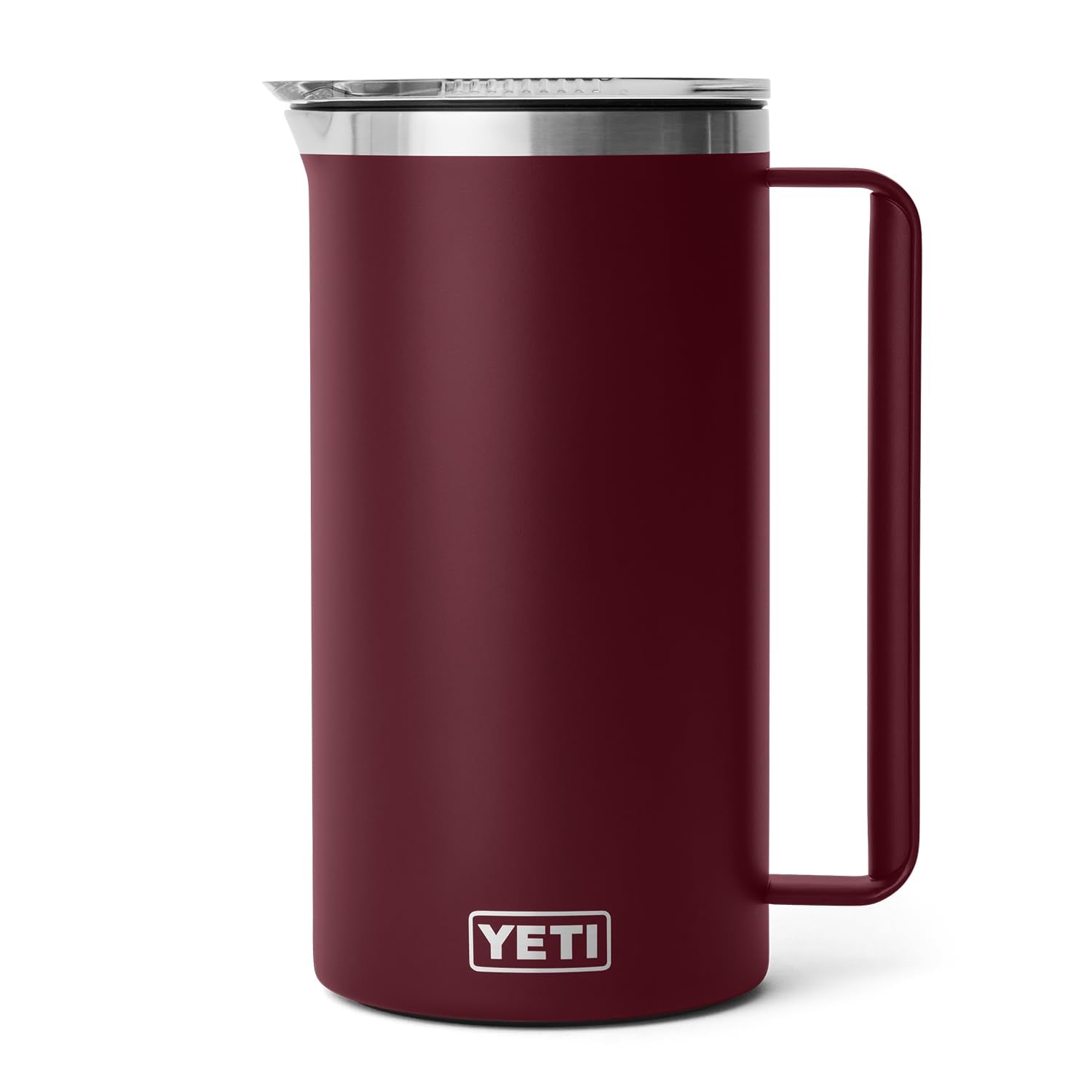 YETI Rambler 64 oz Pitcher stainless steel body resists punctures and rust.