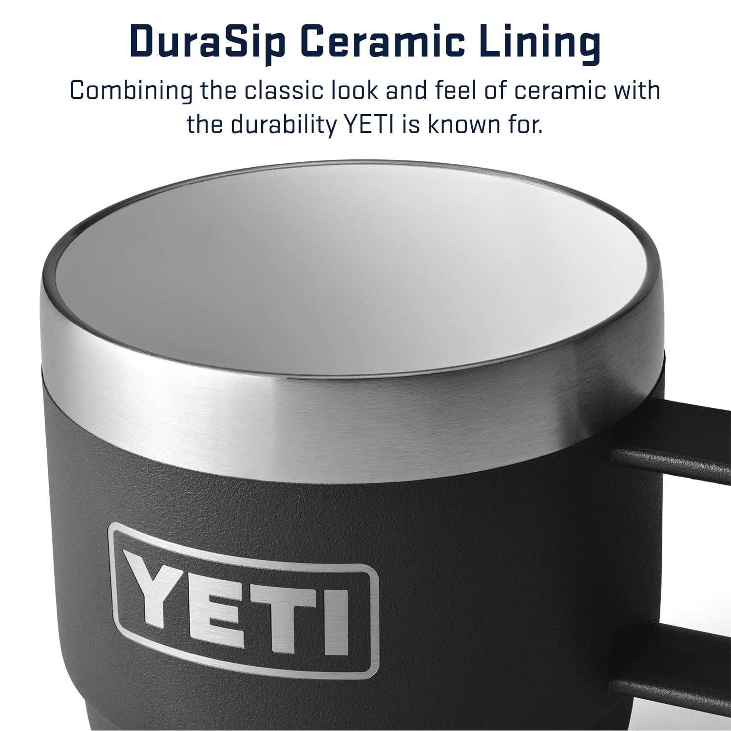 YETI Rambler 6 oz ceramic-lined close-up, refined sip and rugged build