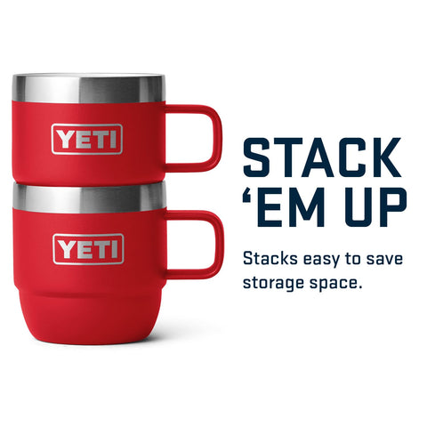 YETI Rambler 6 oz Stackable Mug dishwasher-safe convenience at home.