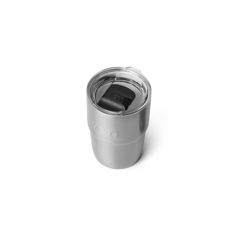 YETI Rambler 8-oz mug showcasing DuraSip ceramic lining preserves flavor during hot or cold drinks.