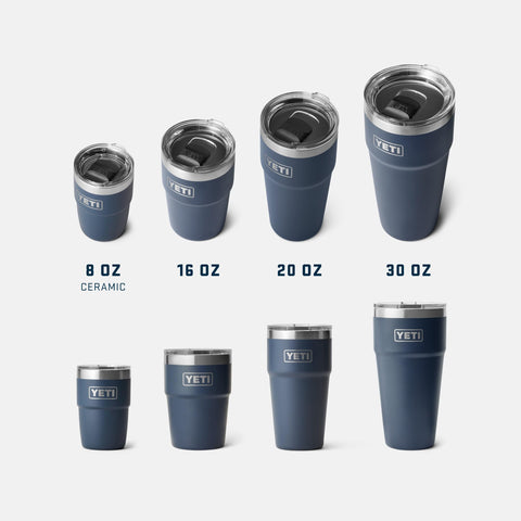 YETI Rambler 8-oz mug portable and stackable for on-the-go coffee rituals.