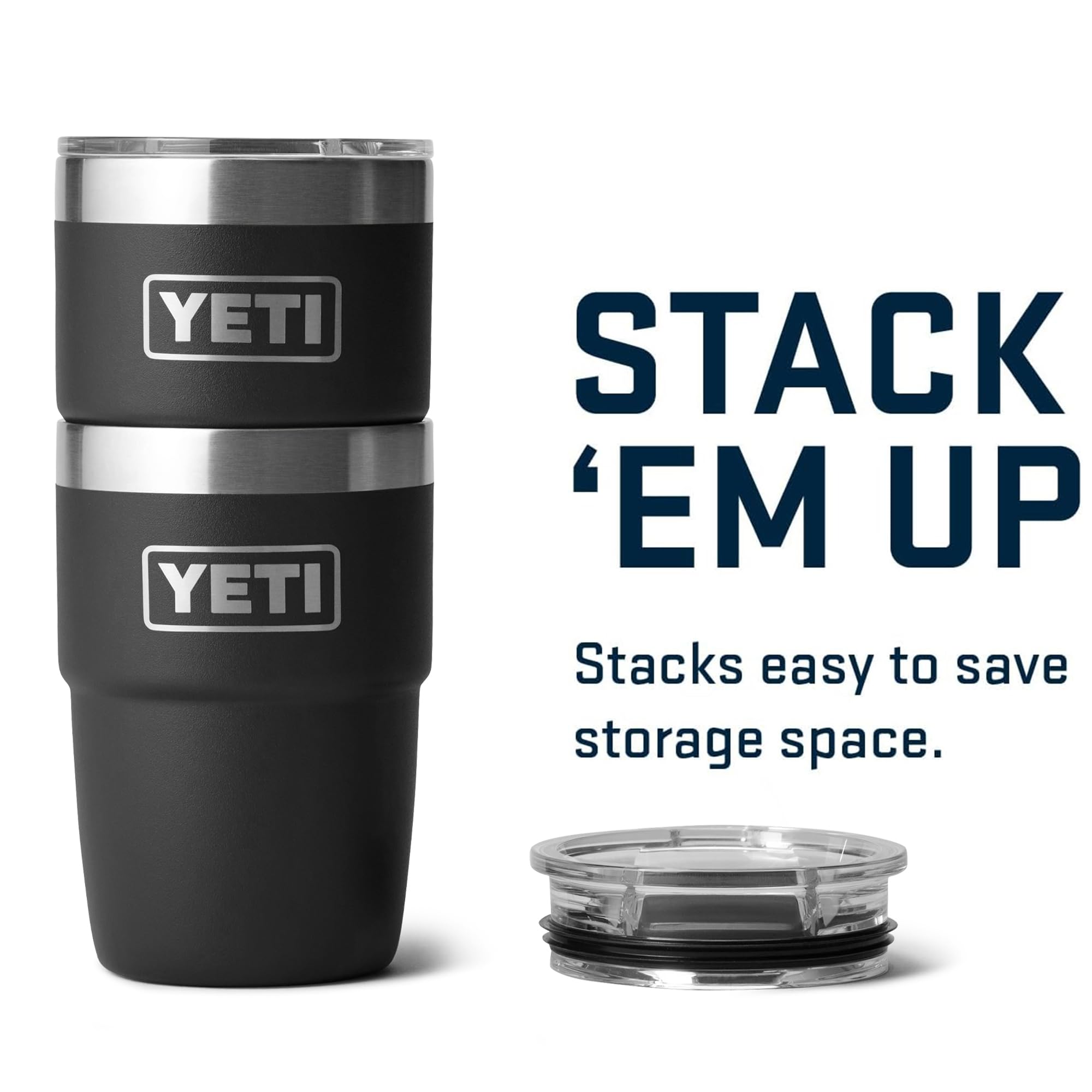 YETI Rambler 8-oz mug interior highlighting durable stainless steel construction for daily use.