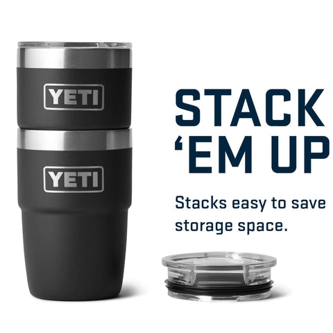 YETI Rambler 8-oz mug interior highlighting durable stainless steel construction for daily use.