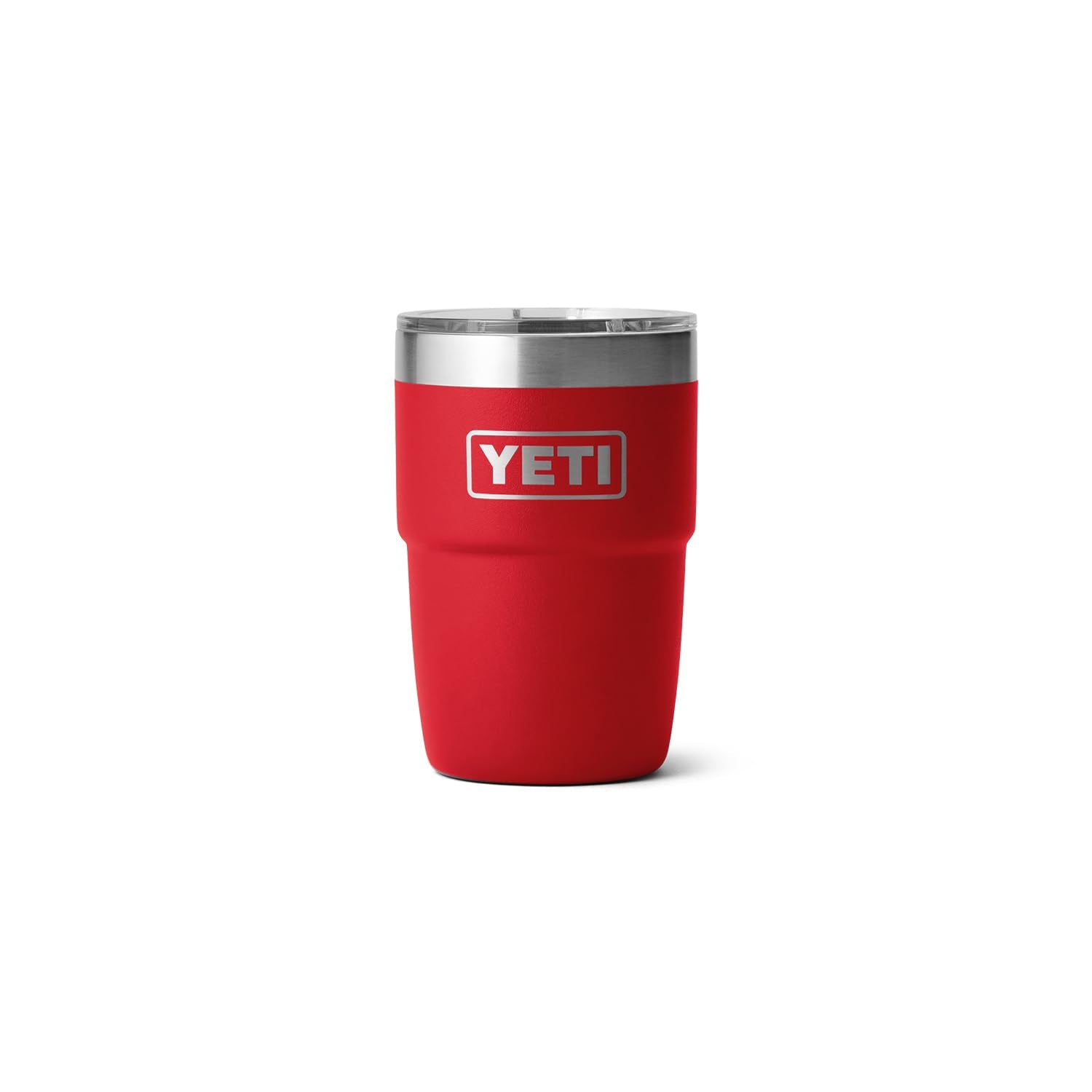 YETI Rambler 8 oz Stackable Cup Rescue Red color for everyday coffee