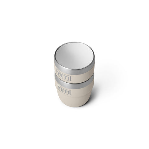 YETI Rambler ideal for camping or travel setups with space-saving stackability