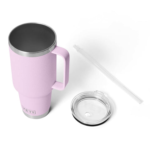 Cherry Blossom textured finish on the YETI Rambler for style and grip