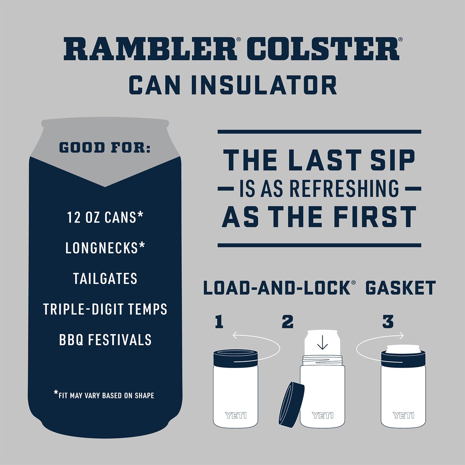 YETI Rambler Colster ultramarine violet side profile ideal for standard cans on the go
