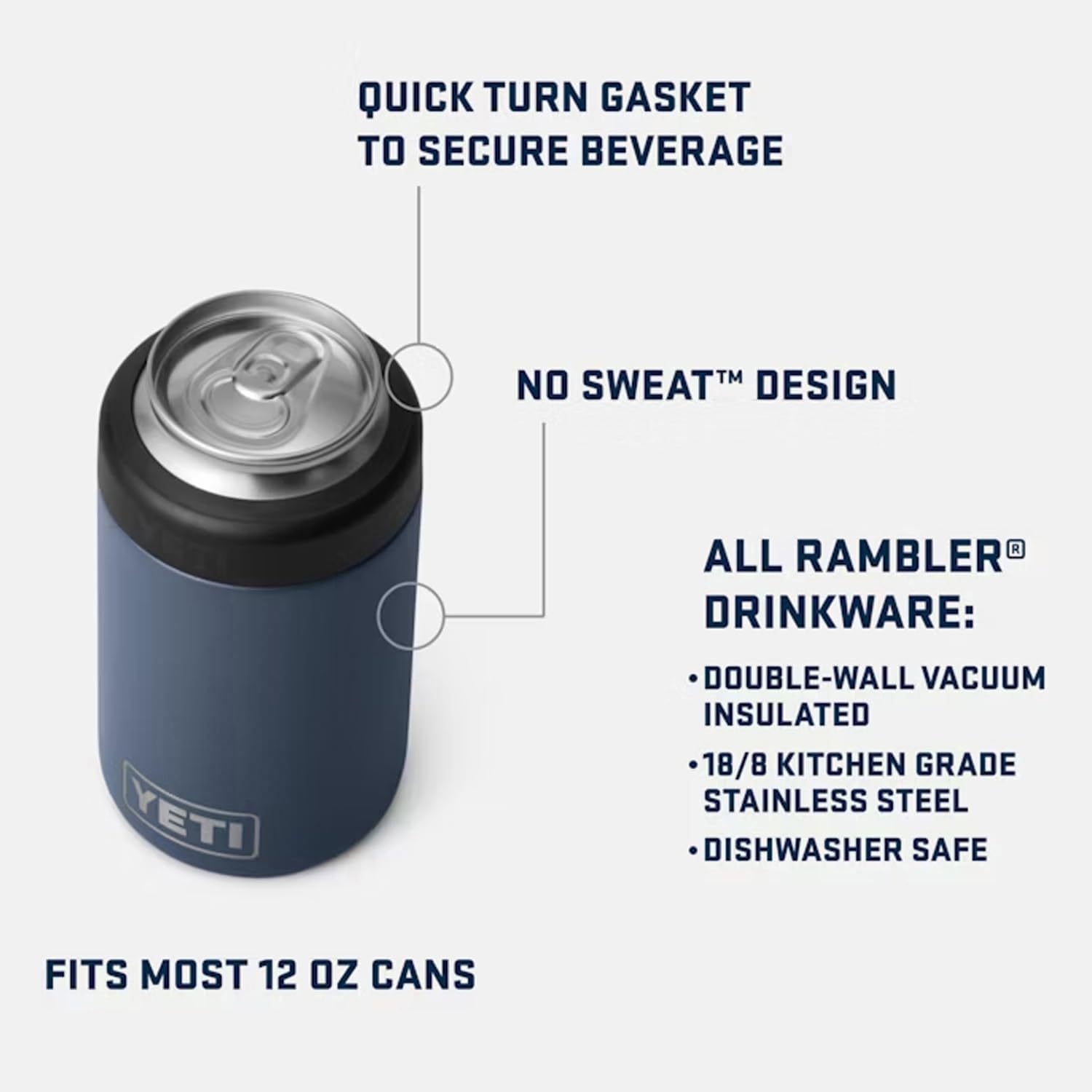YETI Colster 2.0 with Load-and-Lock gasket shows secure seal