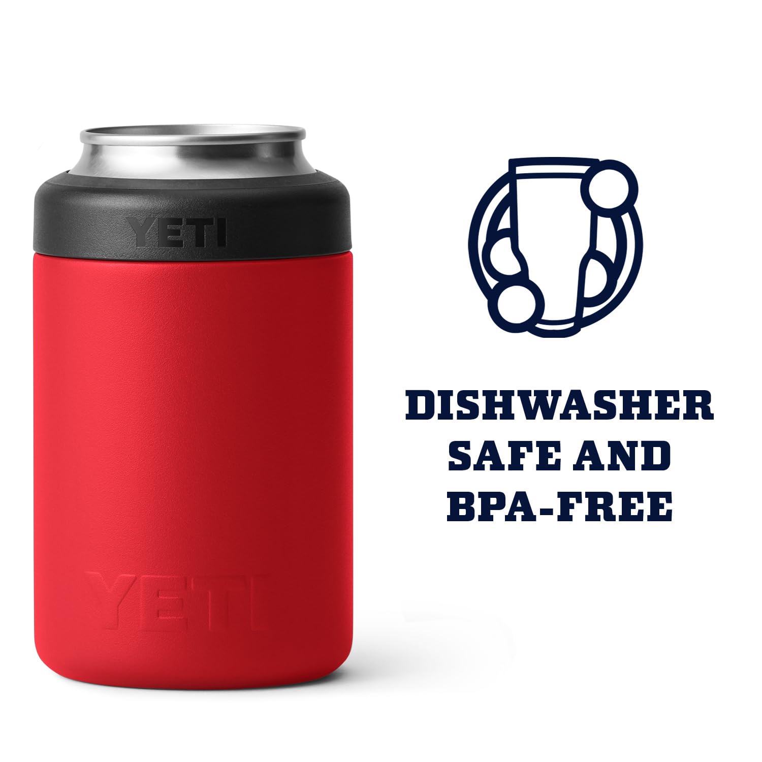 YETI Colster dishwasher-safe for simple cleanup after adventures