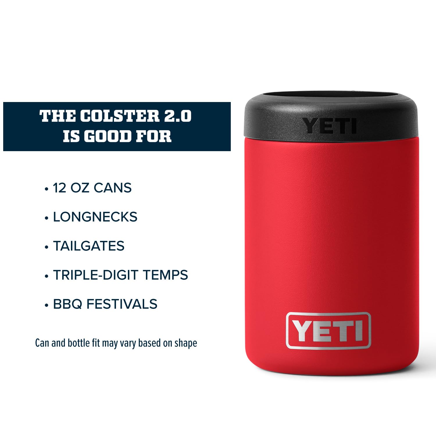 YETI Colster Duracoat finish resists cracking in rugged conditions