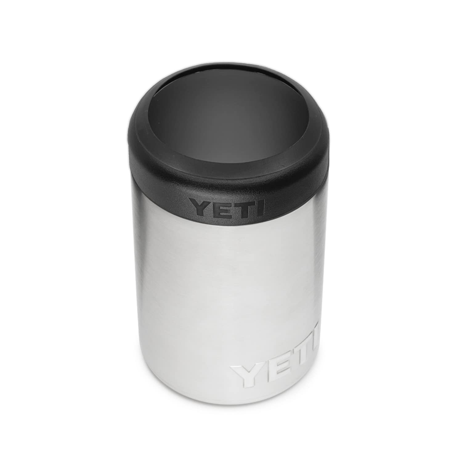 YETI Rambler Colster standard cans in stainless keep drinks chilly on the go.