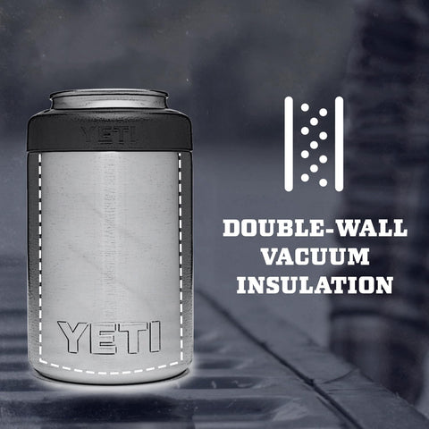 YETI Colster with Duracoat finish resists chipping in outdoor use.