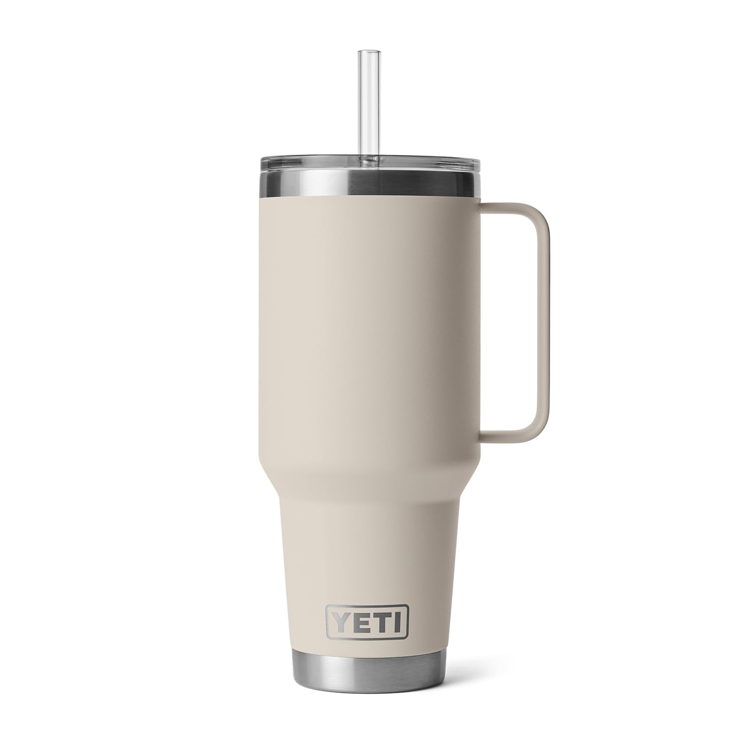 YETI Rambler double-wall vacuum insulation locks in cold beverages.