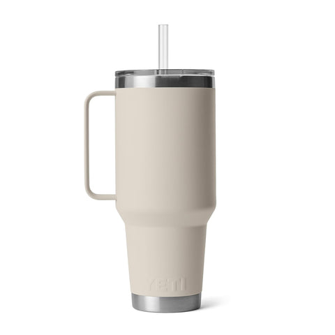 YETI Rambler elevated handle adds grip and portability.