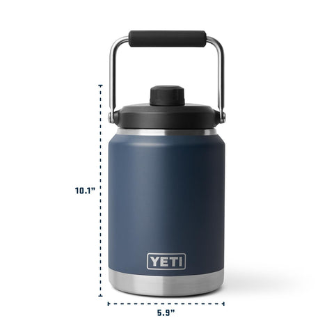YETI Rambler Half Gallon Jug 2.0 glugger-not-vent improves sipping control