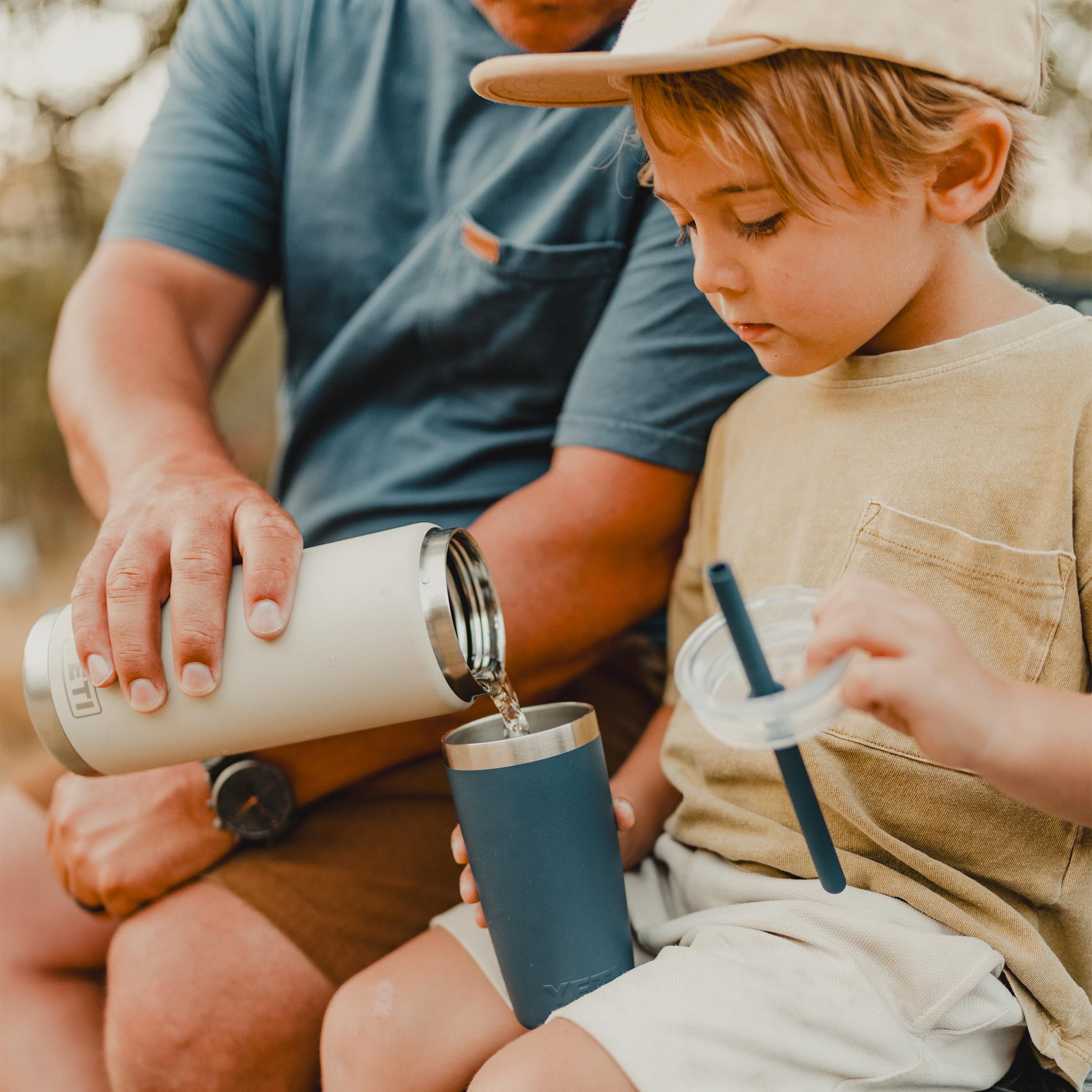 YETI Rambler Jr cup-holder compatibility ensures easy transport in car or stroller.