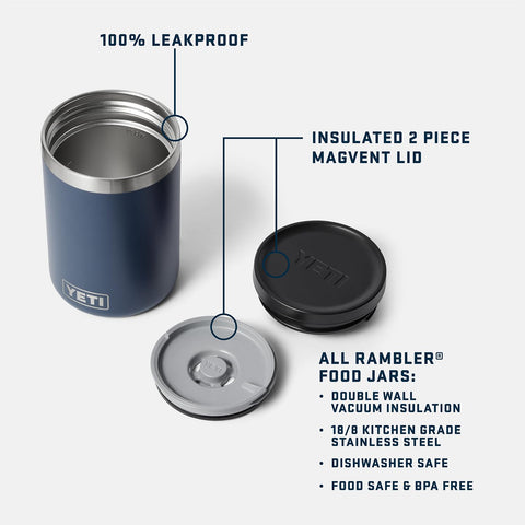 YETI Rambler MagVent lid keeps a tight seal while venting heat for easy cleaning.