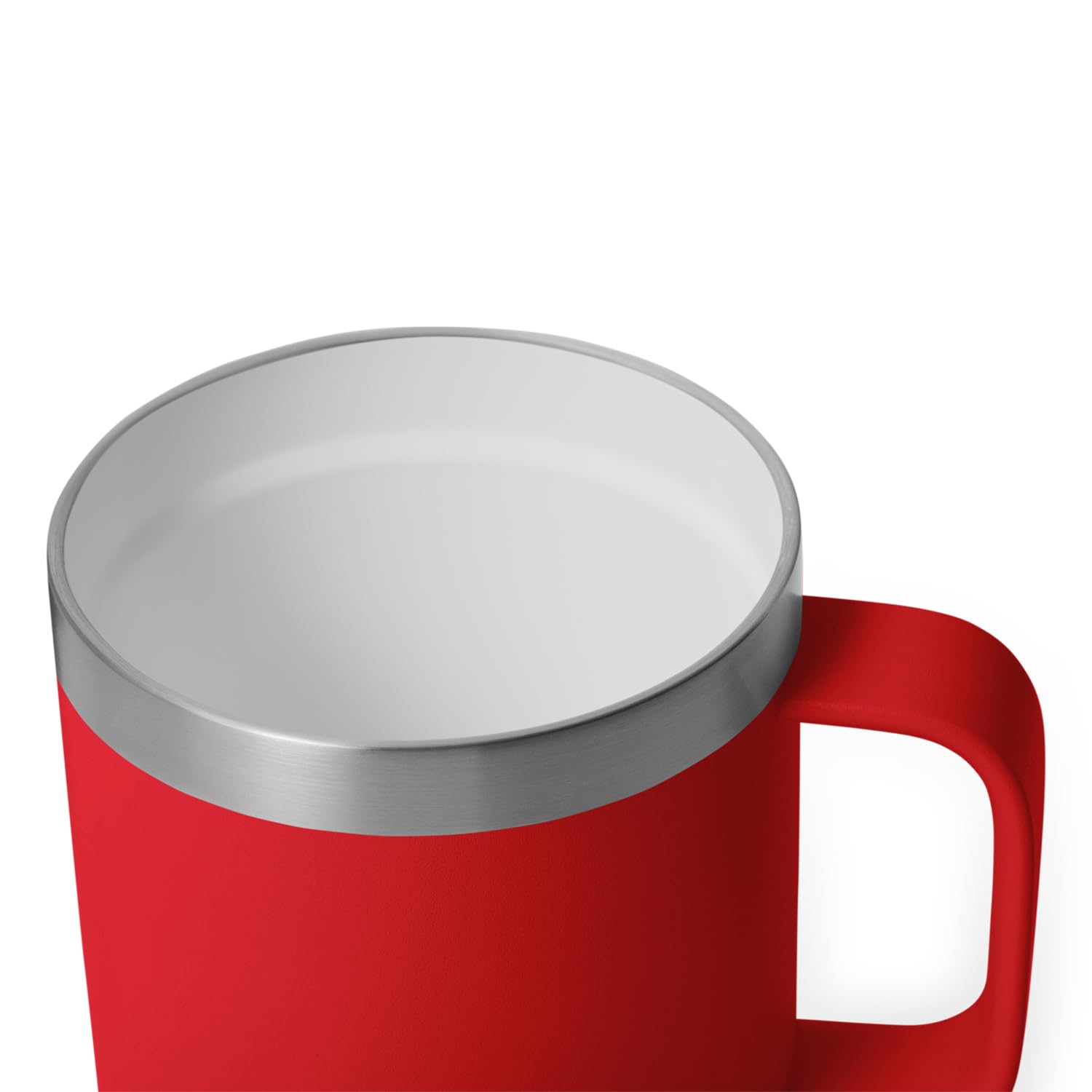 Double-wall vacuum insulation minimizes temperature change for hot or cold drinks.