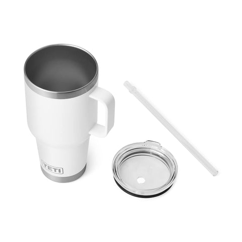 YETI Rambler no-sweat design prevents condensation on hands.