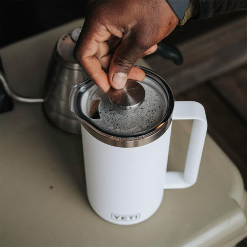 YETI Rambler supports versatile use for home brewing and on-the-go moments.