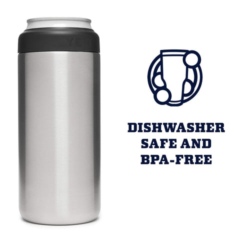YETI Rambler Colster Slim in dishwasher-safe design for easy cleanup