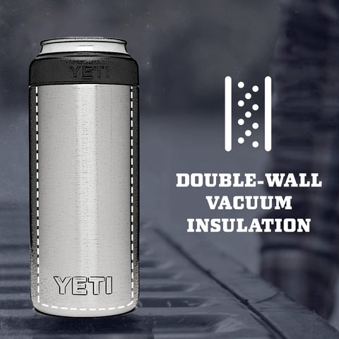 Double-wall vacuum insulation preserves beverage temperature longer