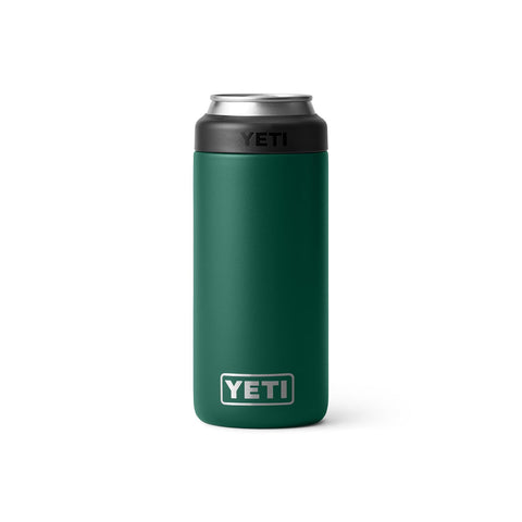 YETI Rambler Slim Colster showing double-wall vacuum insulation for extended chill