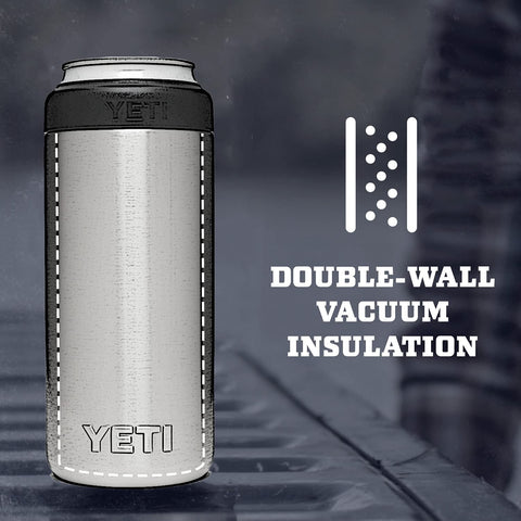 YETI Rambler Colster Slim with double-wall vacuum insulation