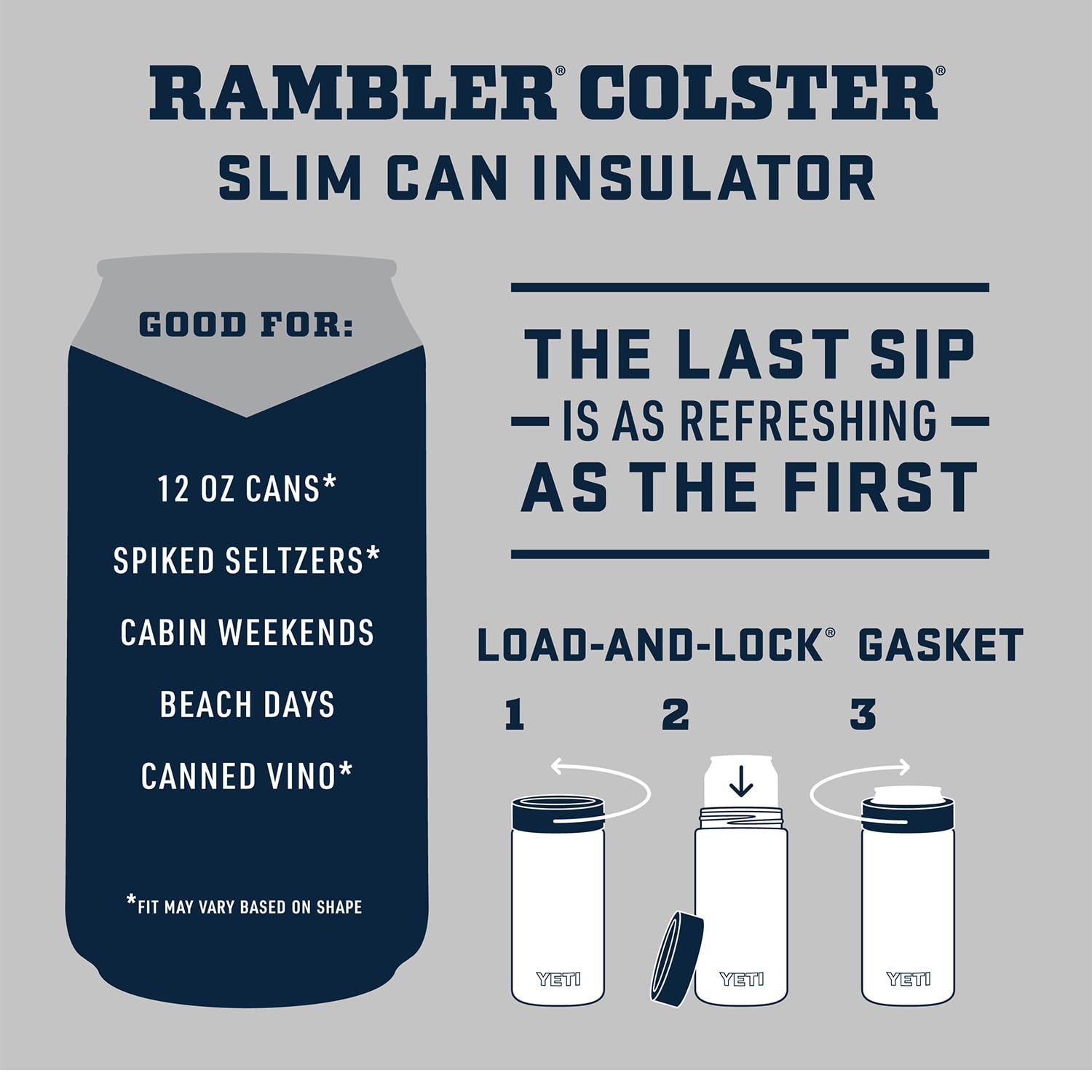 YETI Duracoat finish on Colster resists wear during rugged adventures