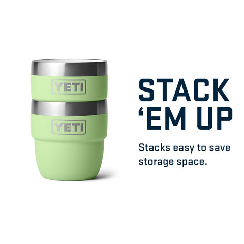 Stackable design saves space in backpack or camper kit.