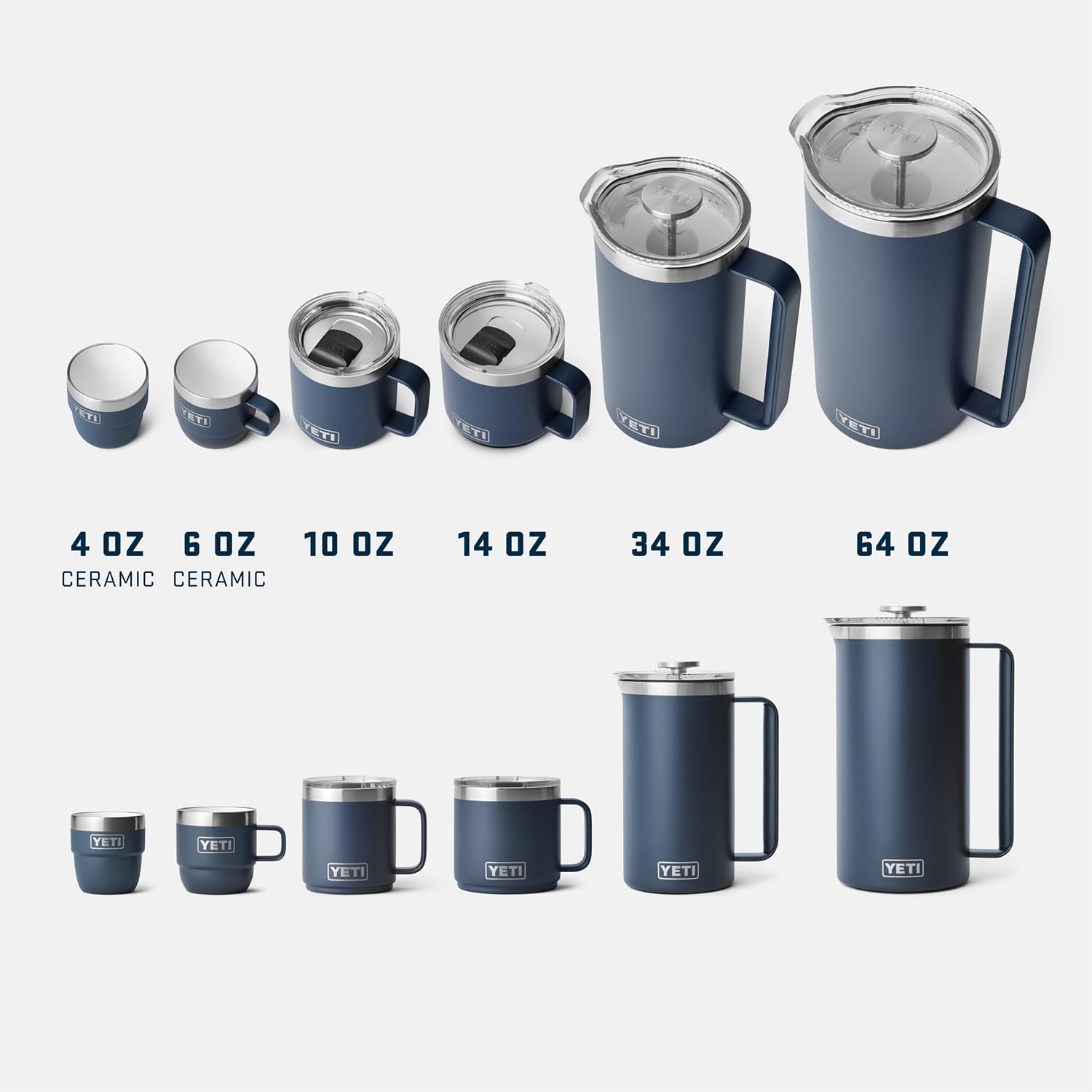 Desk-ready stackable mug from YETI for easy storage