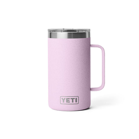 YETI Rambler stainless steel body resists dents while keeping beverages cold.
