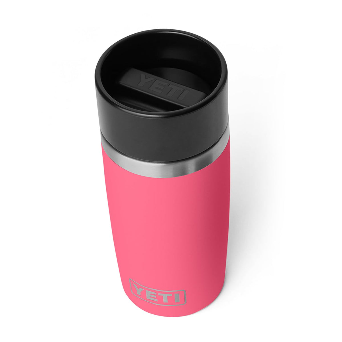 YETI Rambler cap closeup highlights leakproof travel-cap design