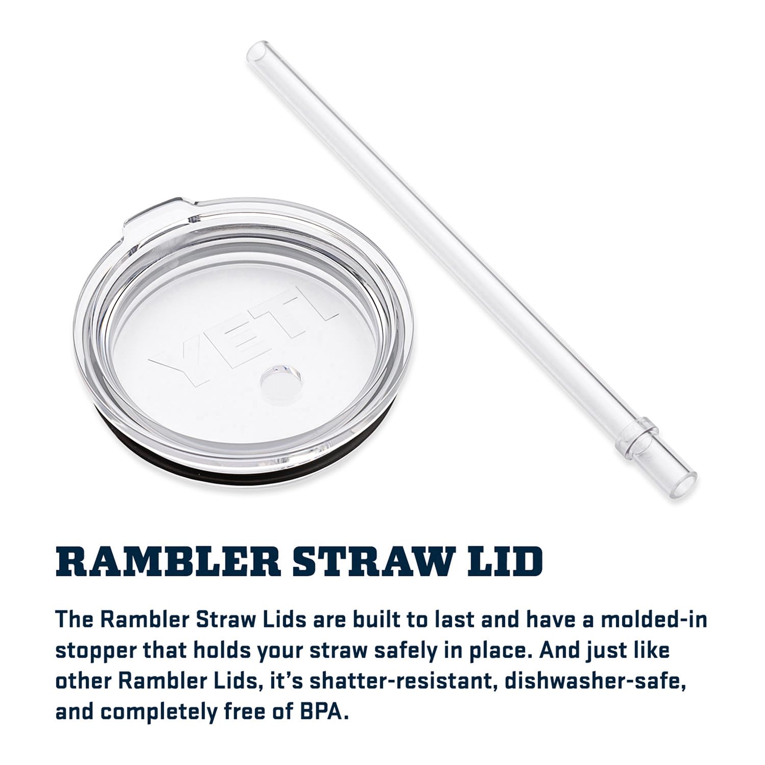 Double-wall vacuum insulation in the YETI Rambler maintains cold drinks