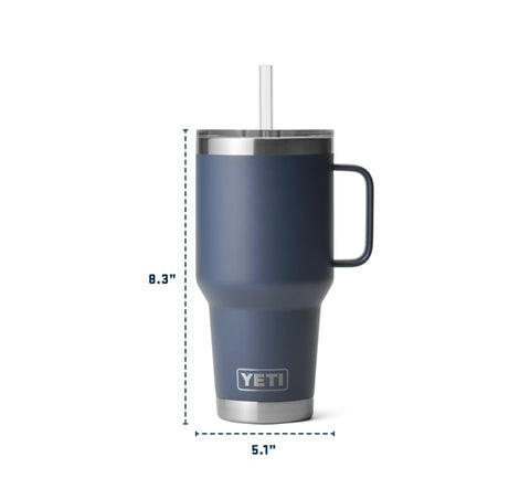 YETI Rambler vacuum insulation keeps beverages cold longer.