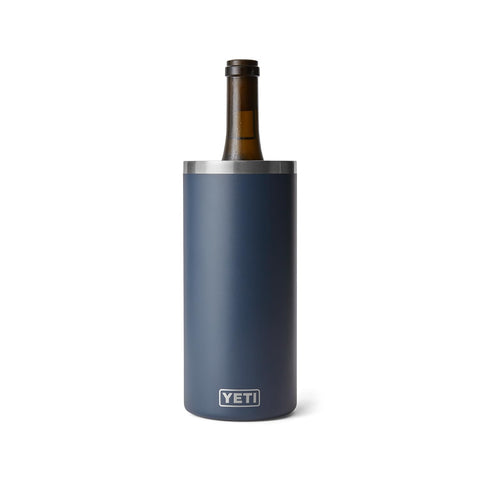 YETI Rambler Wine Chiller bottle-fit view shows compatibility with most wine bottles.