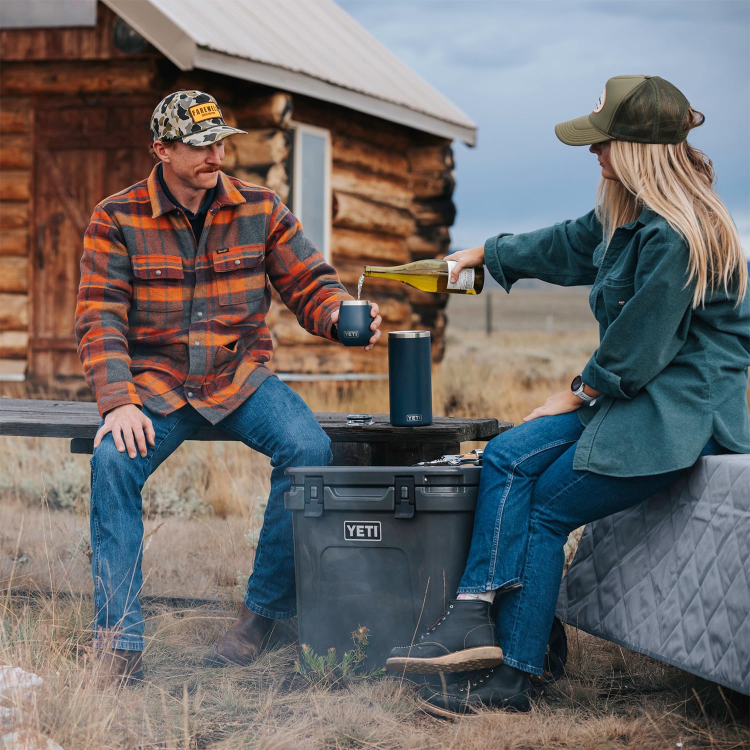 YETI Rambler Wine Chiller no-sweat design keeps surfaces dry while chilling.