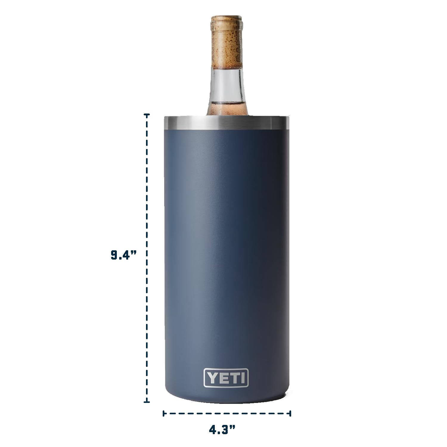YETI Rambler Wine Chiller pre-cool capability implies ready-to-serve temperature.