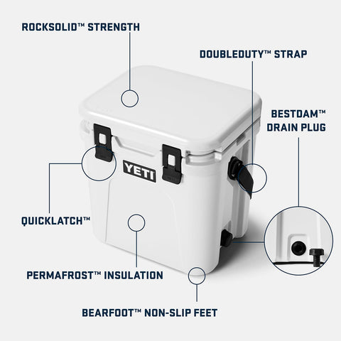 YETI Roadie 24 2.0 lid open reveals easy beverage access