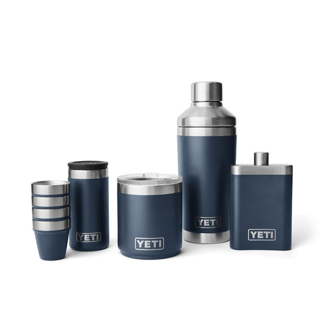 Four glasses in the set with a dedicated carrying case for travel.