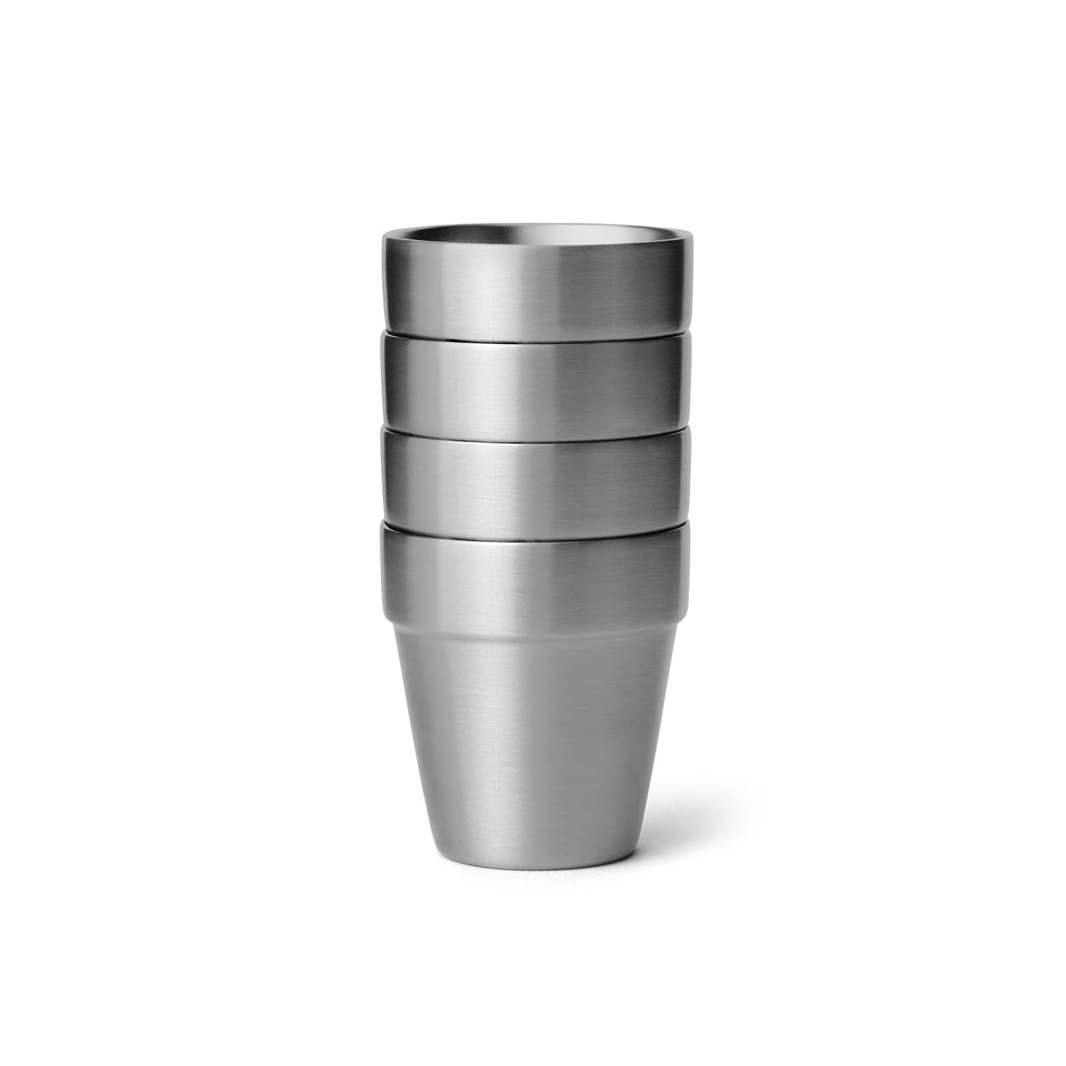 YETI shot glasses stainless steel 18-8 for durability.