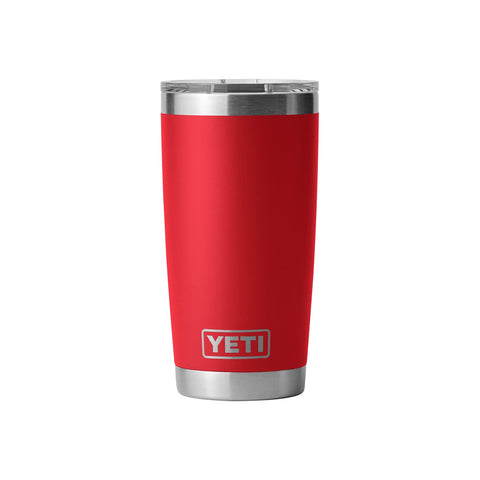 Duracoat finish on YETI Rambler Rescue Red resists daily wear.