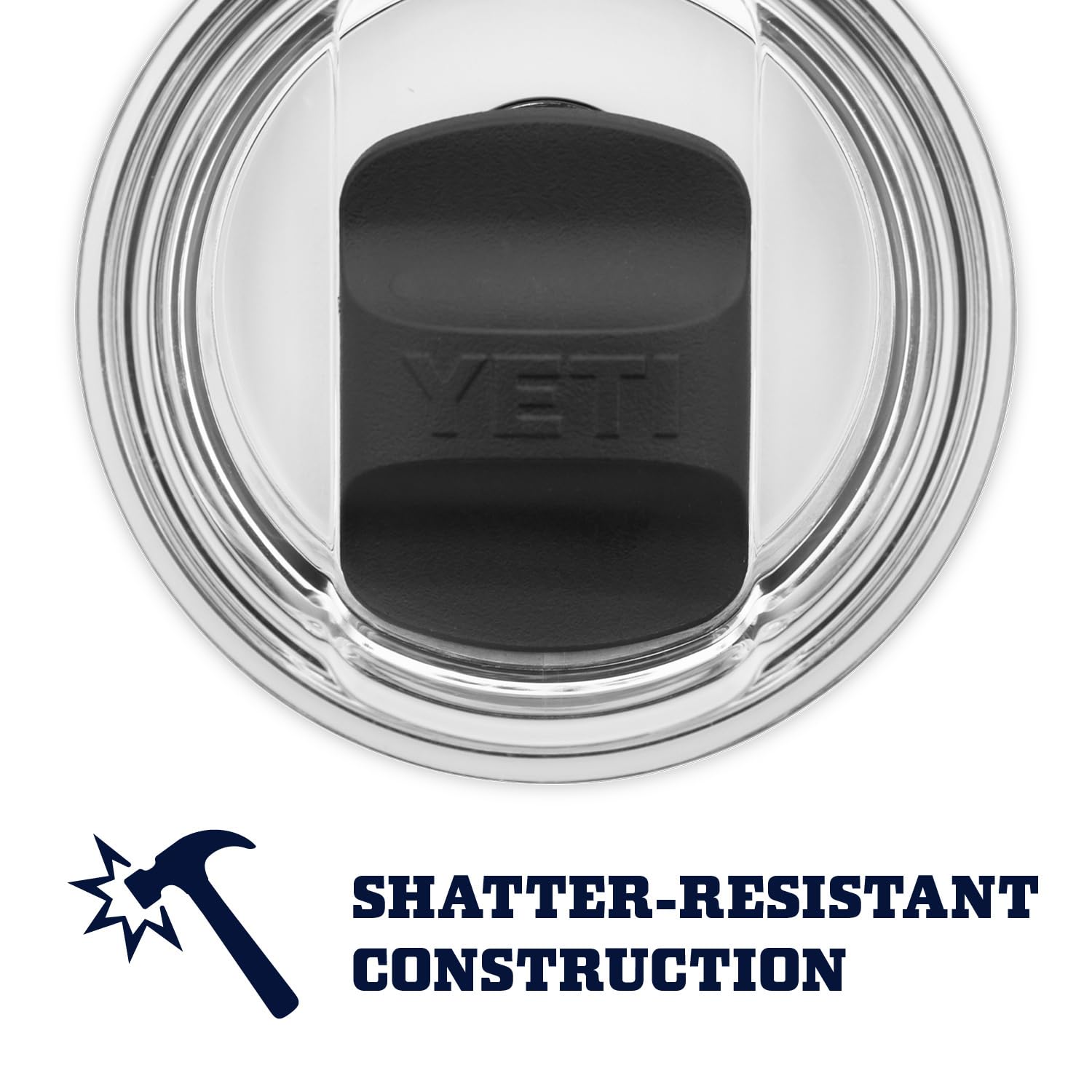 YETI Rambler compact, stackable design saves cabinet space