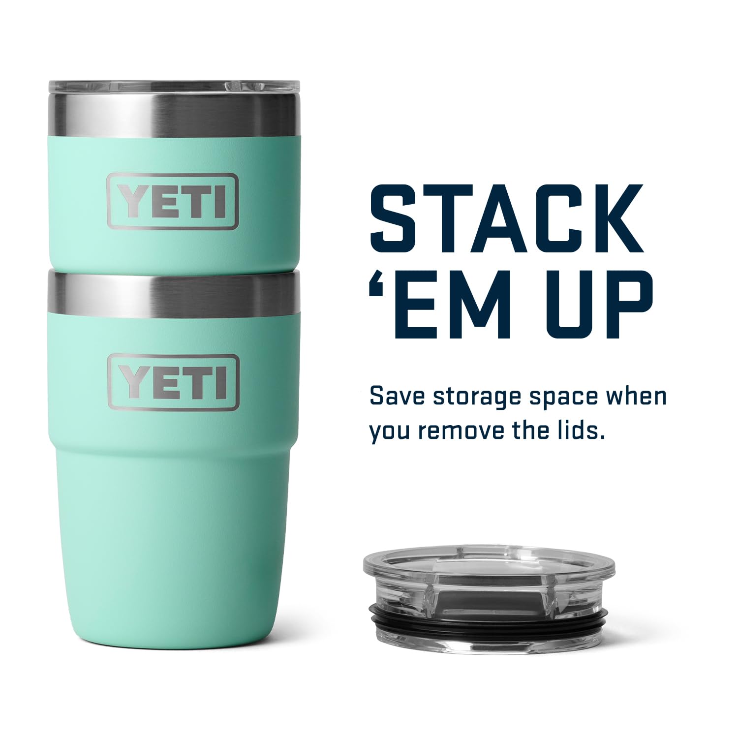 YETI Rambler dishwasher-safe cup cleans quickly after busy mornings